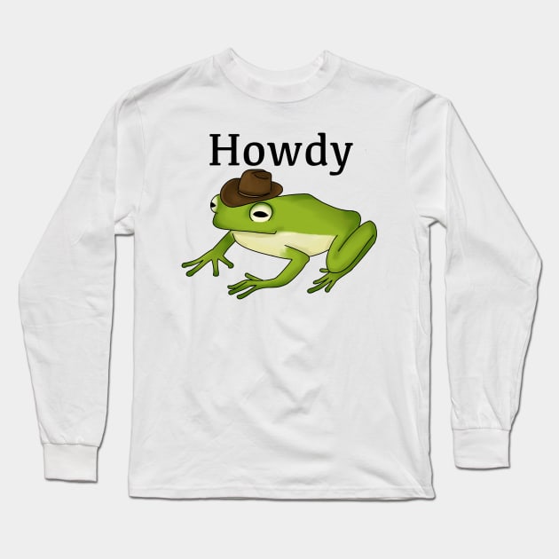 Howdy frog Long Sleeve T-Shirt by L&F Apparel